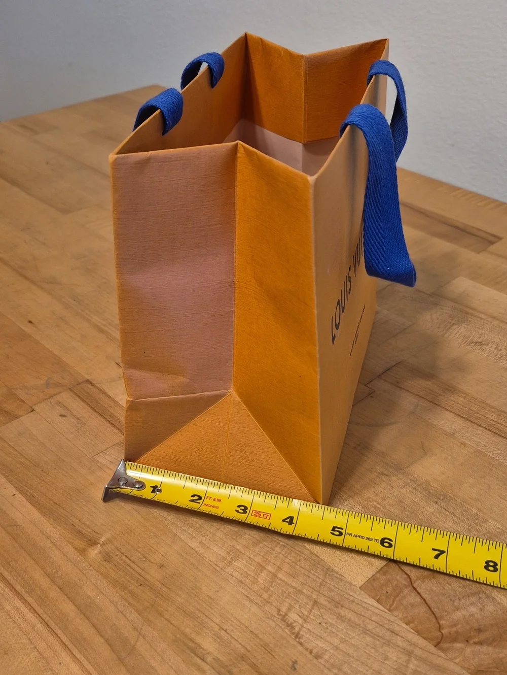 Louis Vuitton Orange Paper Gift Bag